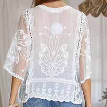 Load image into Gallery viewer, Butterfly Lace Top in White