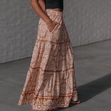Load image into Gallery viewer, Carla Mustard Ric Rac Maxi Skirt