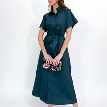Load image into Gallery viewer, Celia Shirt Dress in Petrol