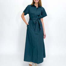 Load image into Gallery viewer, Celia Shirt Dress in Petrol