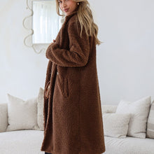Load image into Gallery viewer, Teddy Coat in Dark Chocolate