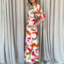 Load image into Gallery viewer, Clarisse Botanica Print Midi Dress