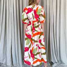 Load image into Gallery viewer, Clarisse Botanica Print Midi Dress
