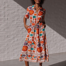Load image into Gallery viewer, Emelie Tie Waist Shirt Dress