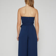Load image into Gallery viewer, Journey Strapless Jumpsuit in Navy
