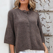 Load image into Gallery viewer, Lennox 3 Button Cardigan in Chocolate