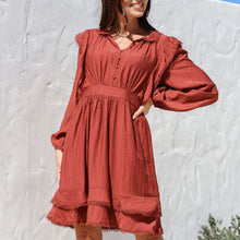 Load image into Gallery viewer, Prarie Dress in Burgundy or Black