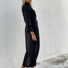 Load image into Gallery viewer, Rosalyn Black Long Sleeve Dress