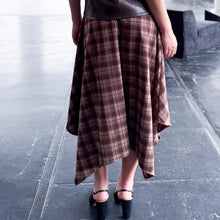 Load image into Gallery viewer, Sutton Wool Blend Plaid Hanky Skirt