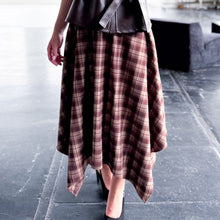 Load image into Gallery viewer, Sutton Wool Blend Plaid Hanky Skirt