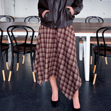 Load image into Gallery viewer, Sutton Wool Blend Plaid Hanky Skirt