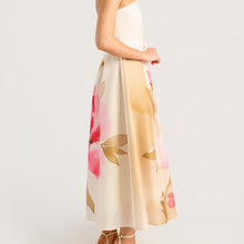 Load image into Gallery viewer, Symona Strapless Floral Dress