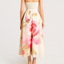 Load image into Gallery viewer, Symona Strapless Floral Dress