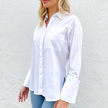 Load image into Gallery viewer, Angela Cotton Shirt in White