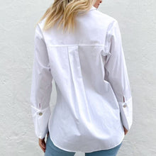 Load image into Gallery viewer, Angela Cotton Shirt in White