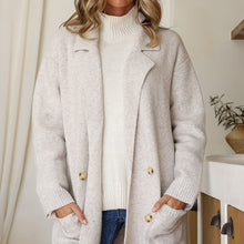 Load image into Gallery viewer, Tavia 4 Button Pocket Coatigan In Latte