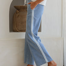 Load image into Gallery viewer, Wendy Racer Stripe Denim Jogger