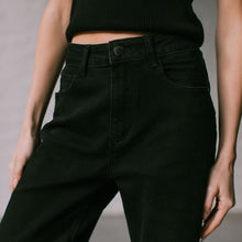 Load image into Gallery viewer, Angie Straight Leg Jean in Black