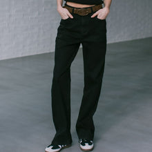 Load image into Gallery viewer, Angie Straight Leg Jean in Black