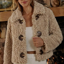 Load image into Gallery viewer, Jessie Boucle Buckle Jacket in Camel