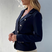 Load image into Gallery viewer, Leila Military Blazer in Navy