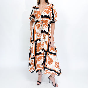 Carmena Tie Waist Maxi Dress