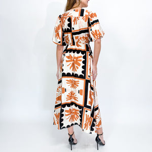 Carmena Tie Waist Maxi Dress