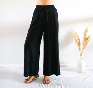 Juniper Linen Blend Wide Leg Pant Various Colours