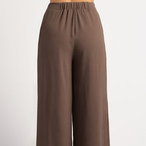 Delaney Pleat Pant in Chocolate