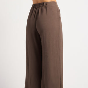 Delaney Pleat Pant in Chocolate