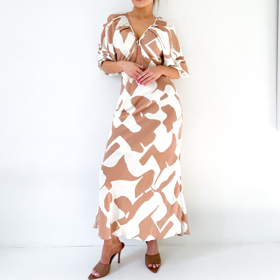 Diannah V Neck Maxi Dress - Various