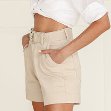 Load image into Gallery viewer, Indiana Belted Pocket Short in Oatmeal
