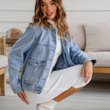 Load image into Gallery viewer, Jordyn Boyfriend Denim Jacket
