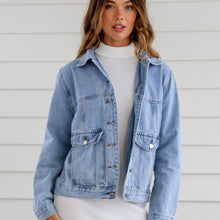 Load image into Gallery viewer, Jordyn Boyfriend Denim Jacket
