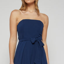 Load image into Gallery viewer, Journey Strapless Jumpsuit in Navy

