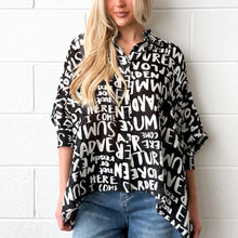Load image into Gallery viewer, Juliette Letter Shirt
