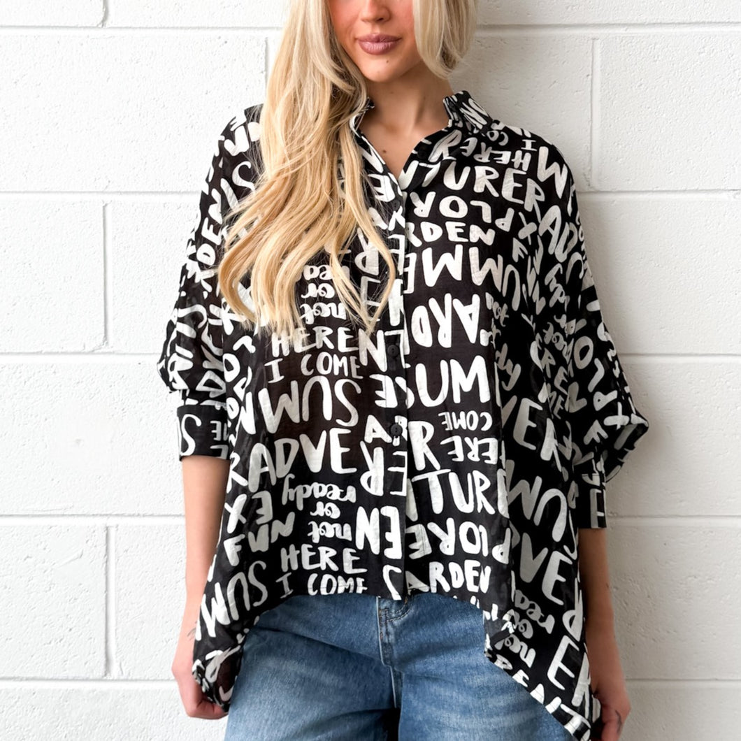 Juliette Letter Shirt