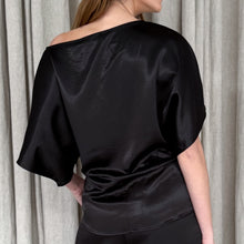 Load image into Gallery viewer, Kendall Satin Top in Black
