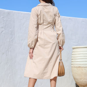 Lennon Midi Dress in Oatmeal