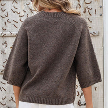 Load image into Gallery viewer, Lennox 3 Button Cardigan in Chocolate
