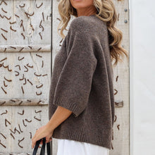 Load image into Gallery viewer, Lennox 3 Button Cardigan in Chocolate
