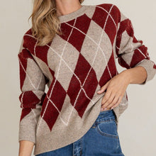 Load image into Gallery viewer, Argyle Knit Jumper - Various
