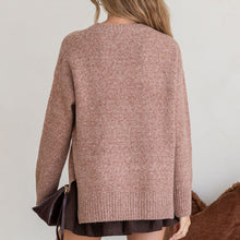 Load image into Gallery viewer, Canyon Knit Round Neck in Nutmeg
