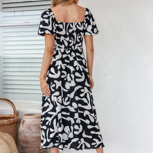 Maggie Black & White Dress