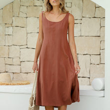 Load image into Gallery viewer, Mayfair Dress in Tobacco
