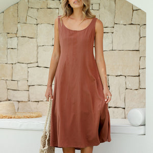 Mayfair Dress in Tobacco