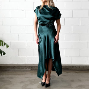 Myria Evening Dress in Petrol