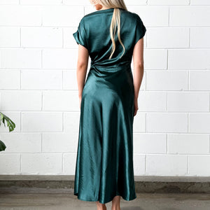 Myria Evening Dress in Petrol