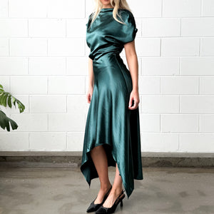 Myria Evening Dress in Petrol