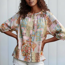 Load image into Gallery viewer, Patchwork Paisley Shirt
